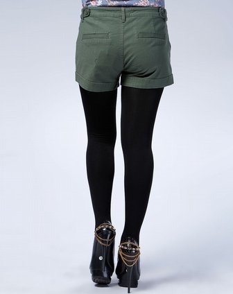 欧时力ochirly<em>军绿</em>简约<em>短裤</em>1106063990520_唯