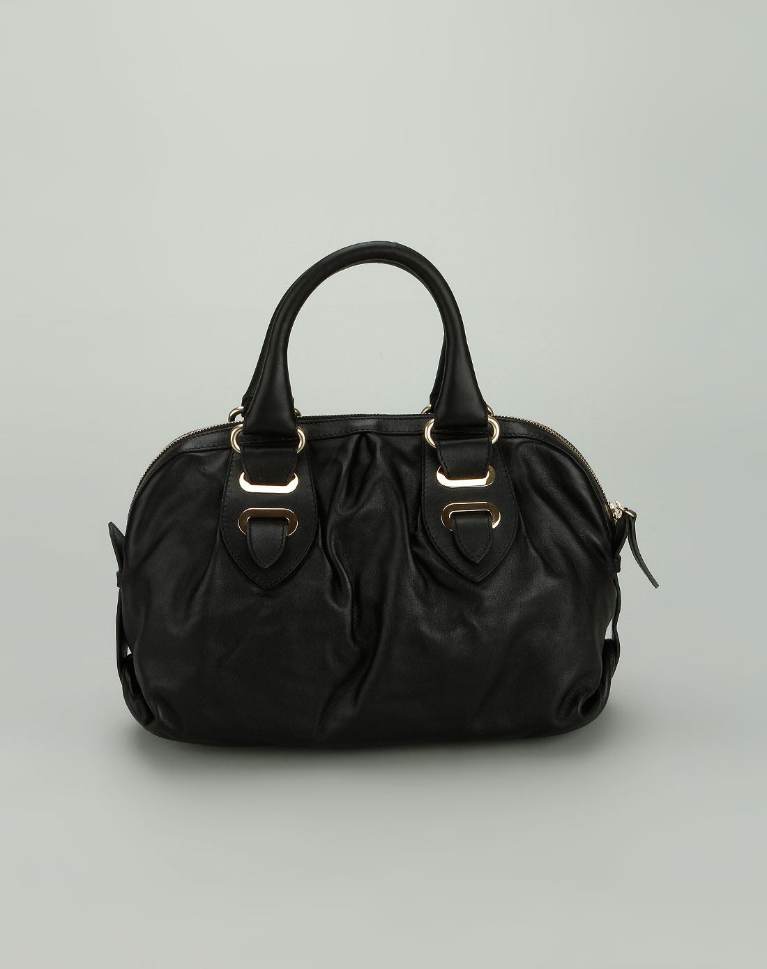 奢华皮具专场BALLY 女款黑色时尚手提包7612502661554