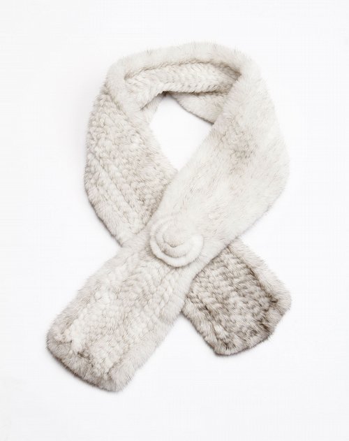 巴迪奥BRADIO-女装专场白\/深啡色简约高雅围