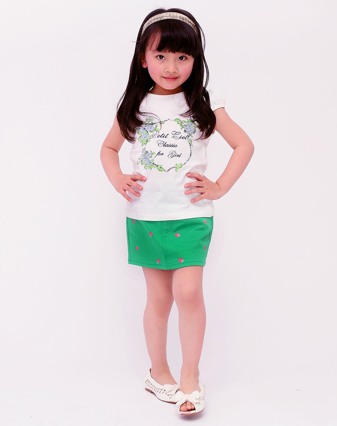 ciel<em>女童</em>绿色<em>短裙</em>