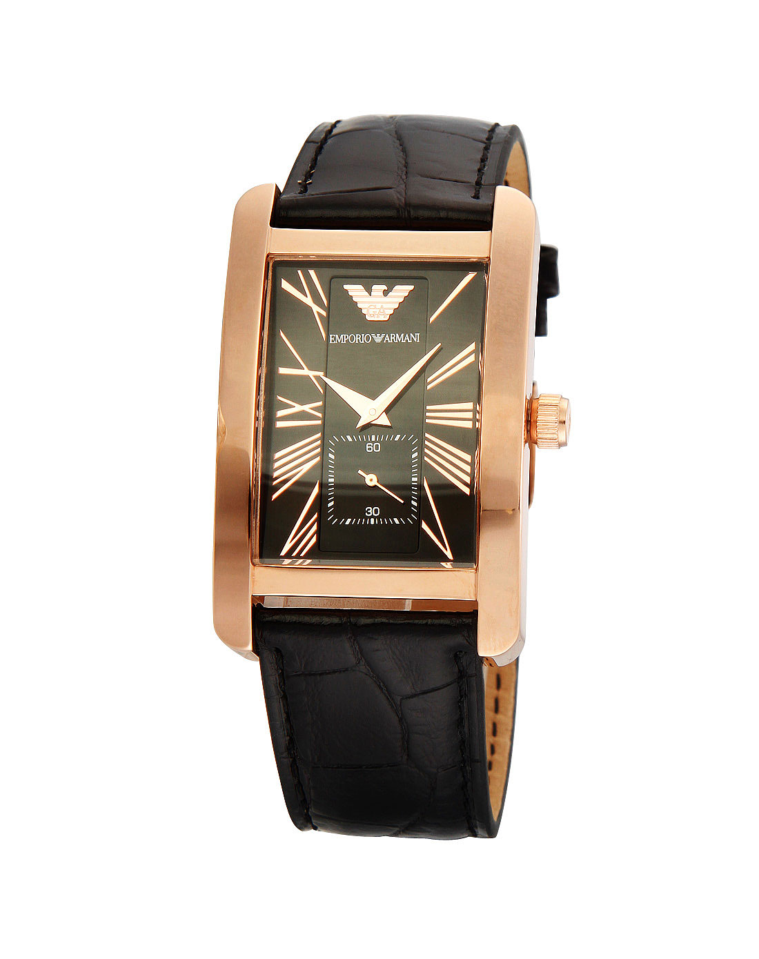 <em>阿玛尼Emporio Armani</em>-<em>手表</em>男款玫瑰金/黑色优
