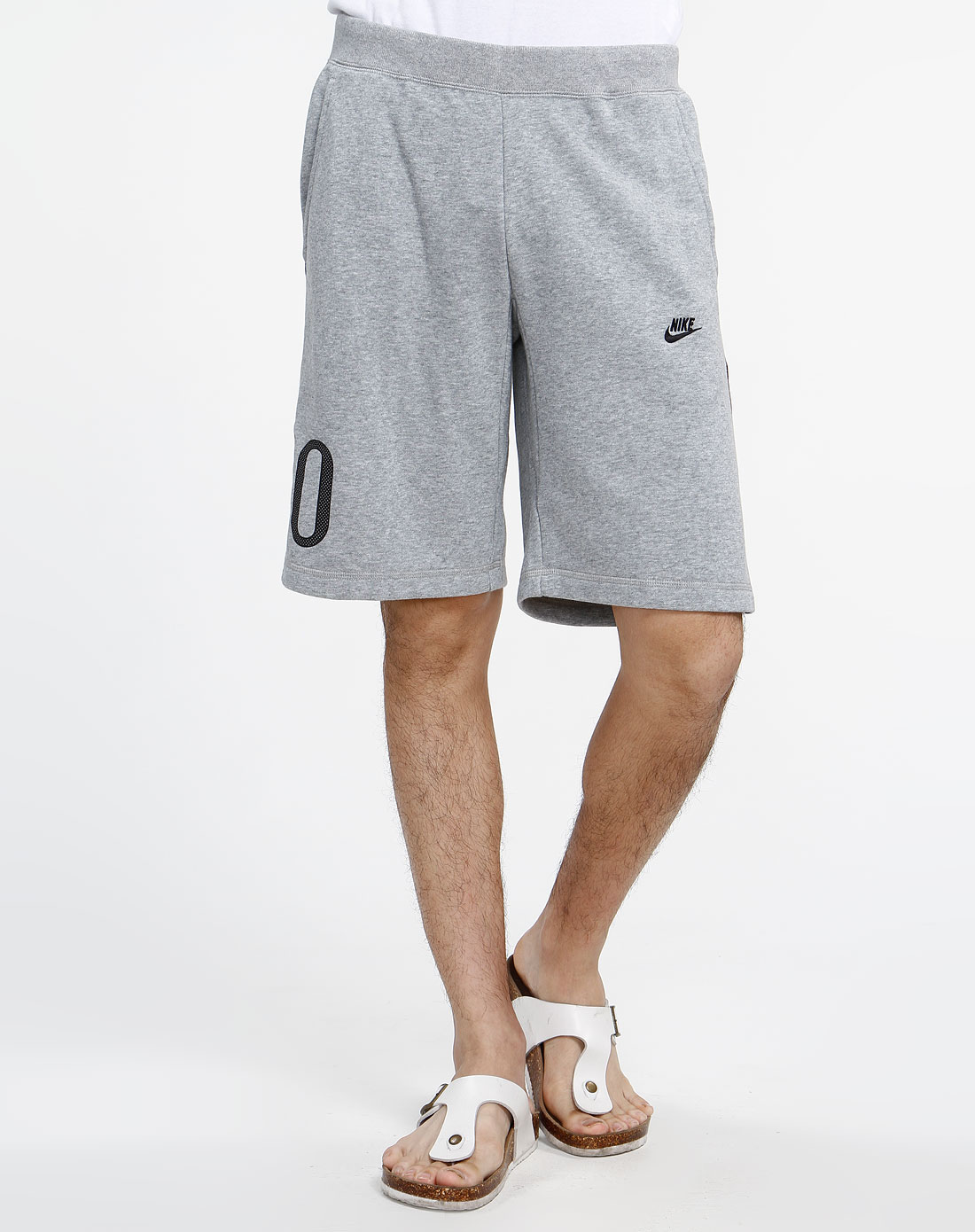 耐克Nike灰色运动针织短裤375251-063