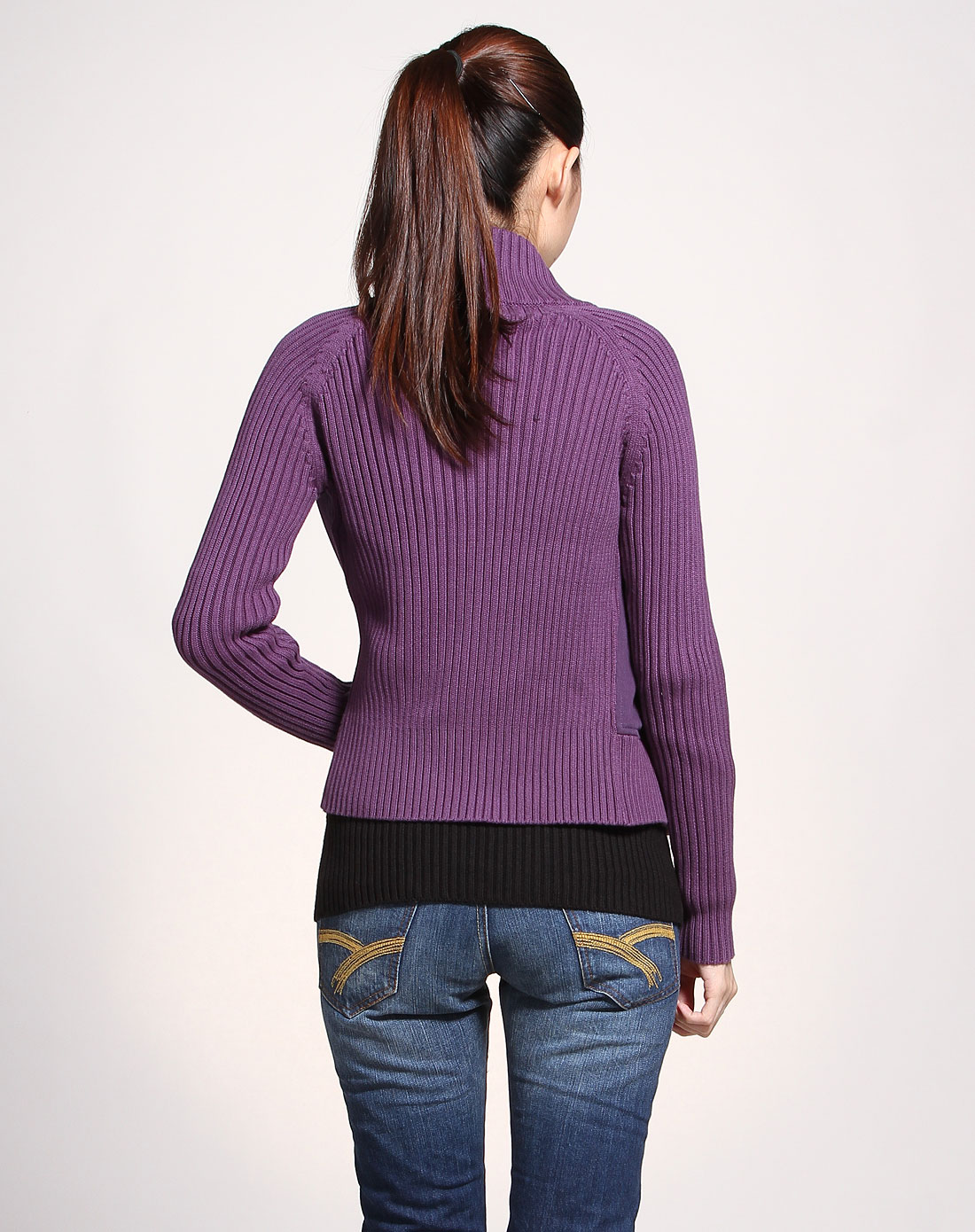 暗紫色头发图片_女生暗紫色头发图片_女生染葡