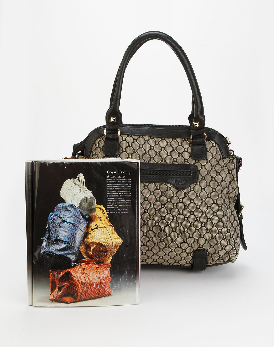 宾奴<em>baleno</em>男女包<em>女款</em>黑/杏色时尚手拎包