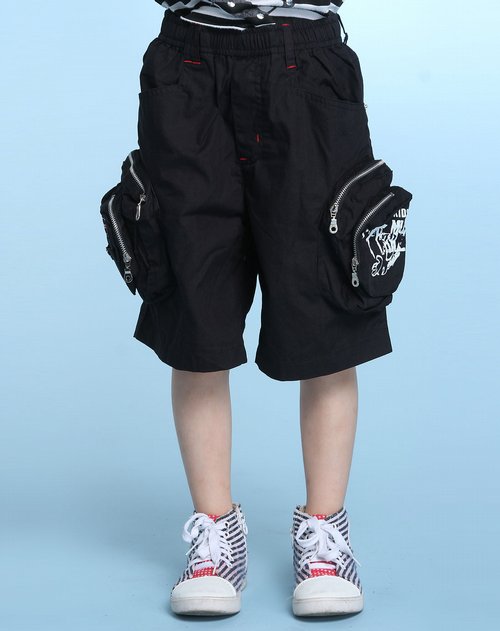 M&Q男女童<em>男童黑色</em>休闲时尚<em>短裤</em>_唯品会名
