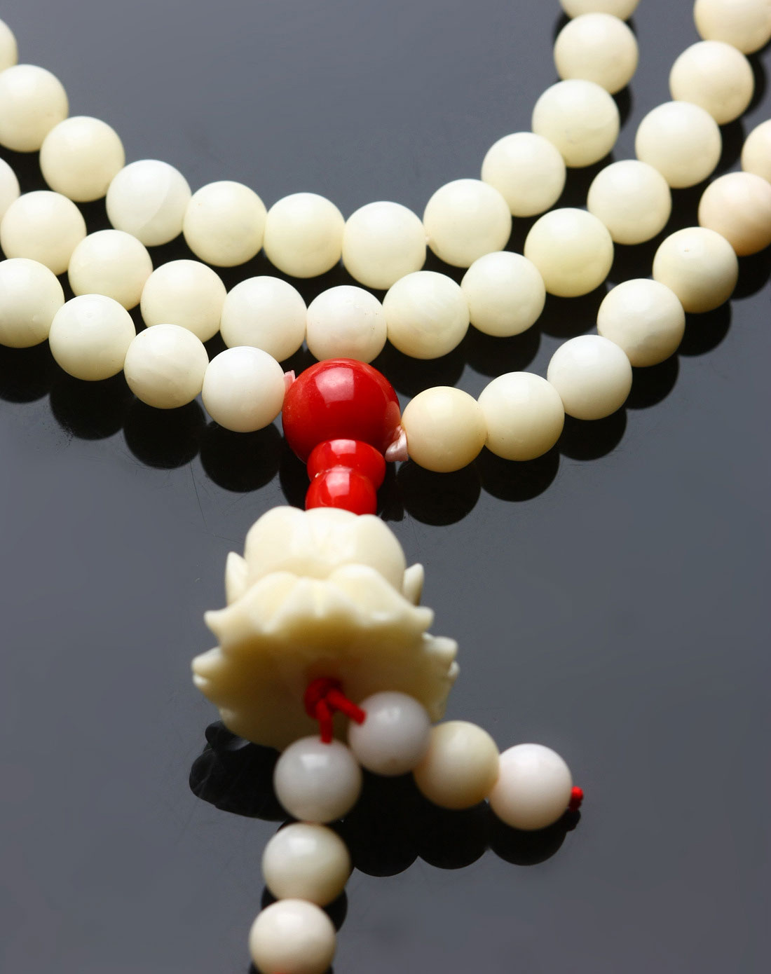 jewelry<em>女款</em>白色珊瑚108<em>佛珠</em>-白