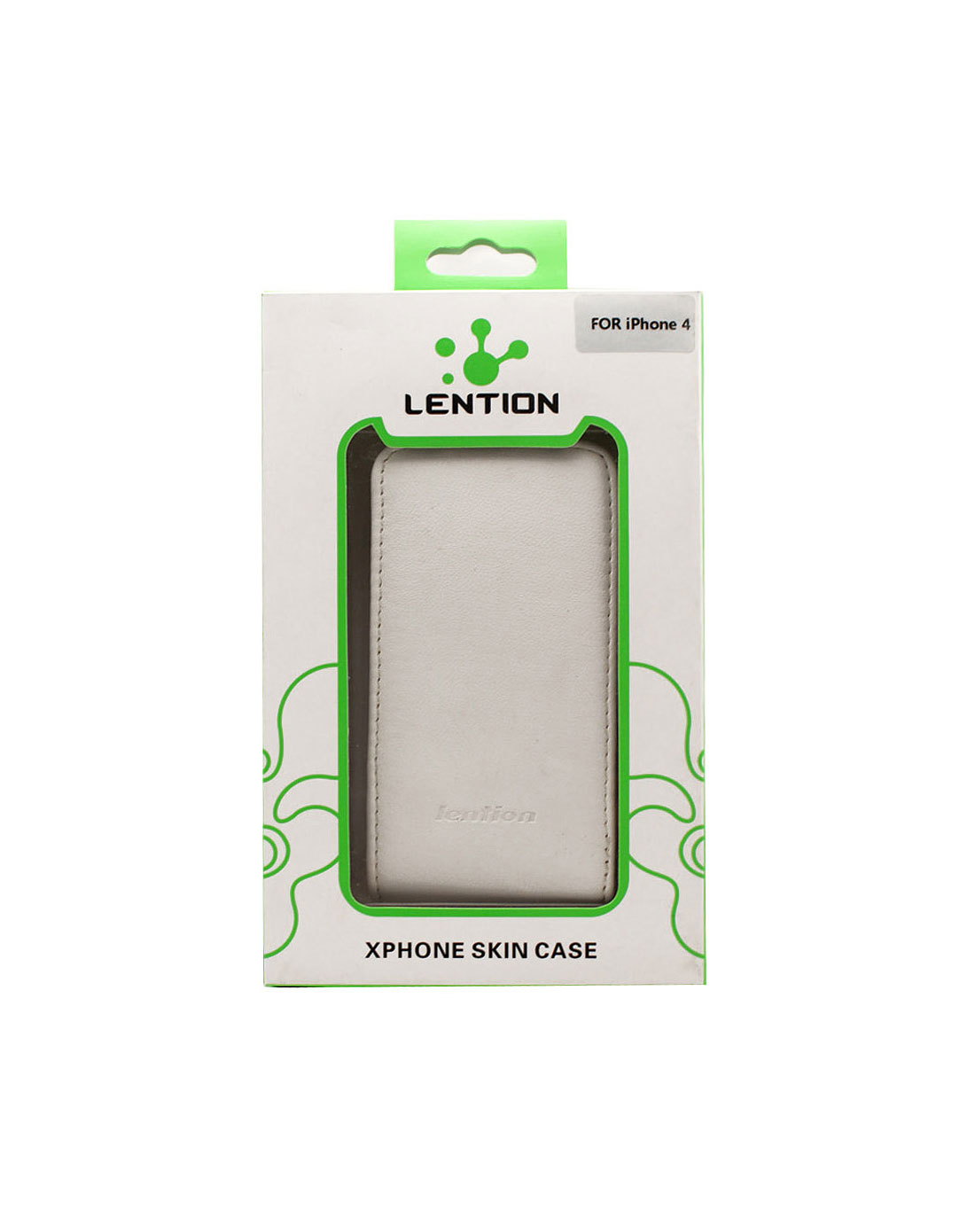 蓝盛lention苹果配件iphone 4 顶级羊皮套 上下