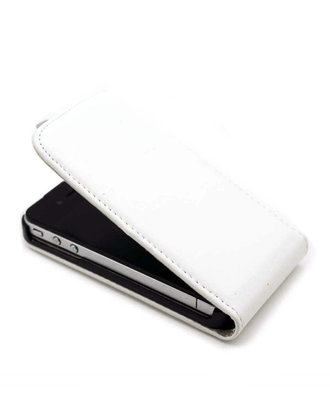 蓝盛lention苹果配件iphone 4\/4S 上下开皮套 白