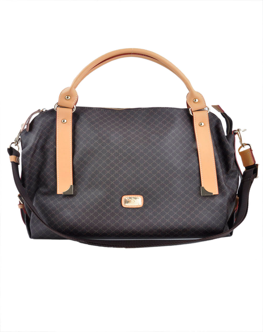 <em>圣大保罗女包</em>牛皮啡黄潮流包WB1908-006啡/