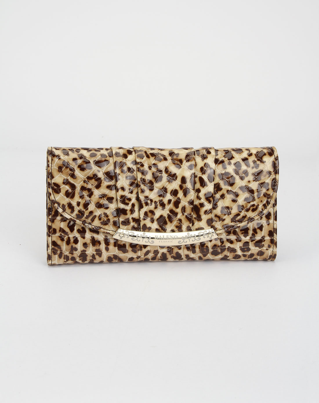 宾奴<em>BALENO女款</em>杏色时尚豹纹钱包1TX0610