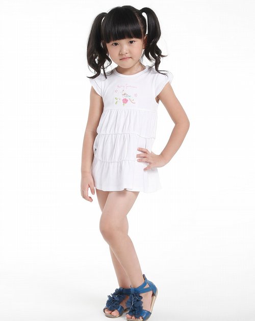 i-baby<em>女童</em>白色<em>秘密花园</em>Baby针织连衣裙_唯品
