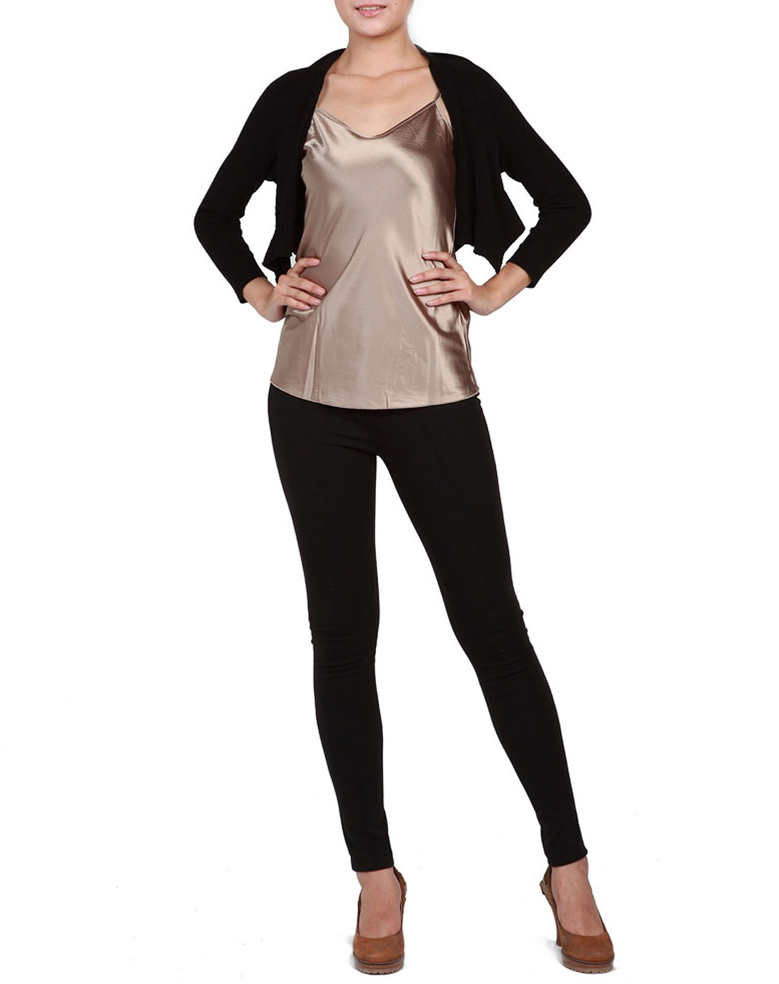 披肩式<em>超短款针织衫开衫女</em> _经验分享网