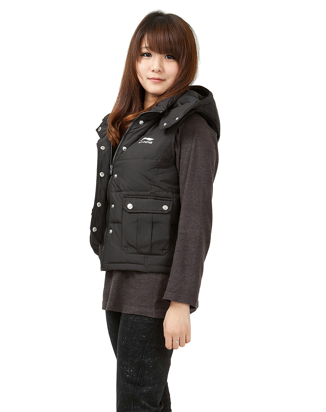 <em>李宁LI-NING</em>男女<em>李宁</em>黑色运动生活系列女子羽