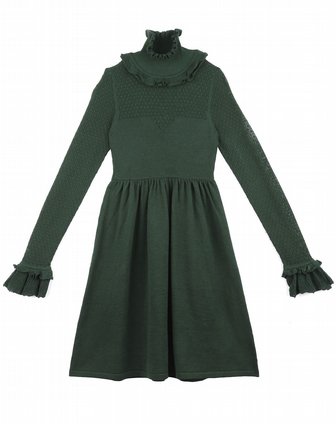 O.SA女<em>绿色打底长款毛衣</em>连衣裙SL12151700