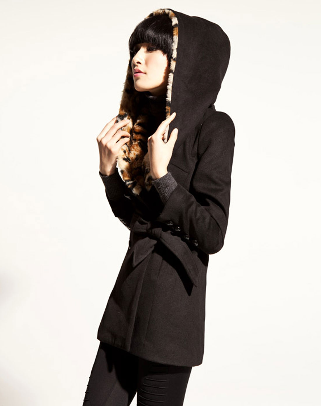 七格格旗下品牌OTHER MIX <em>黑色</em>拼接<em>外套</em>12M