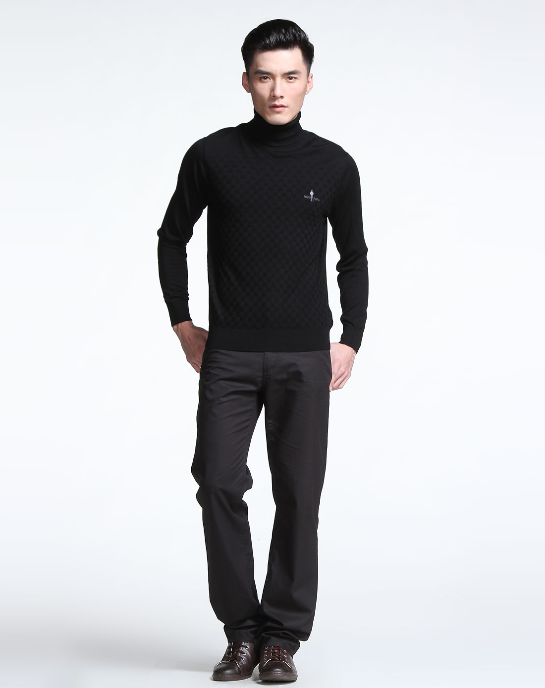 比音勒芬BIEM.L.FDLKK男女装<em>男款黑色</em>长袖高