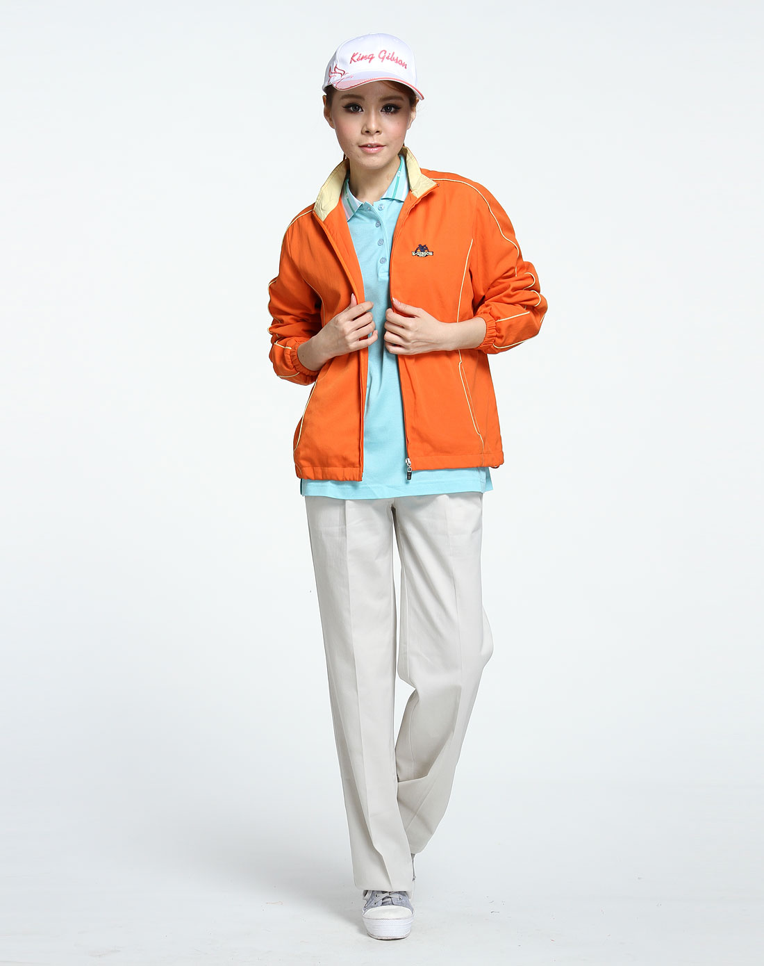 肯吉逊KINGGIBSON<em>男女</em>装女款橙色活力舒适