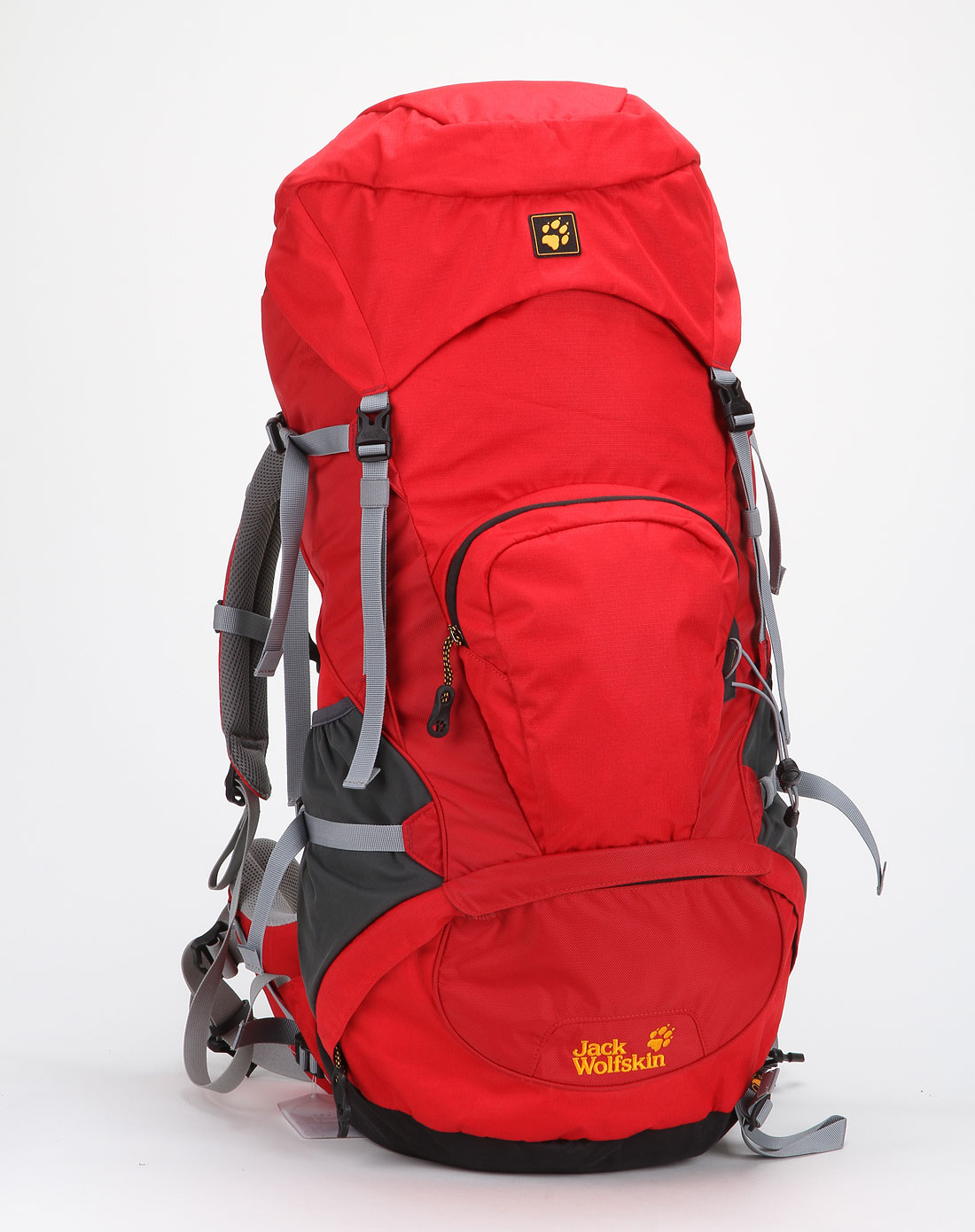 狼爪<em>JackWolfskin</em>户外男<em>女装</em>女款红色户外越野