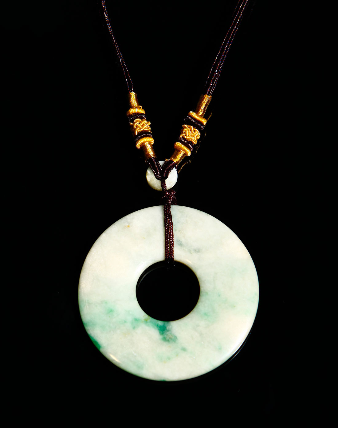 爆款墨绿复古大牌圆环吊坠op