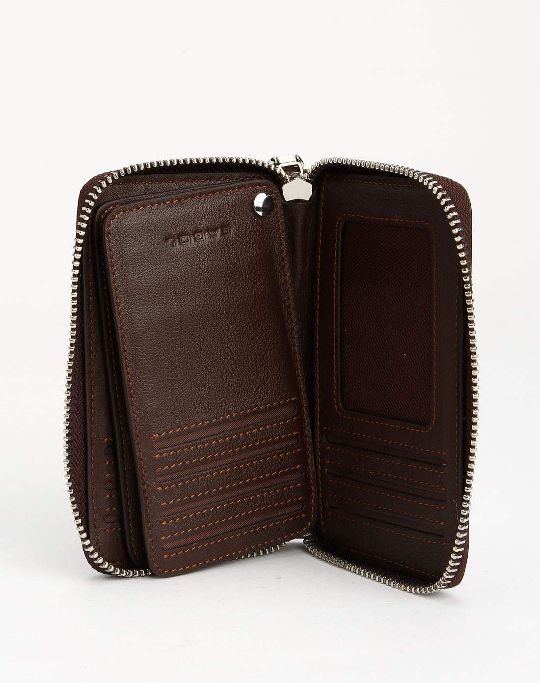 逸格eagol男款啡色时尚卡包