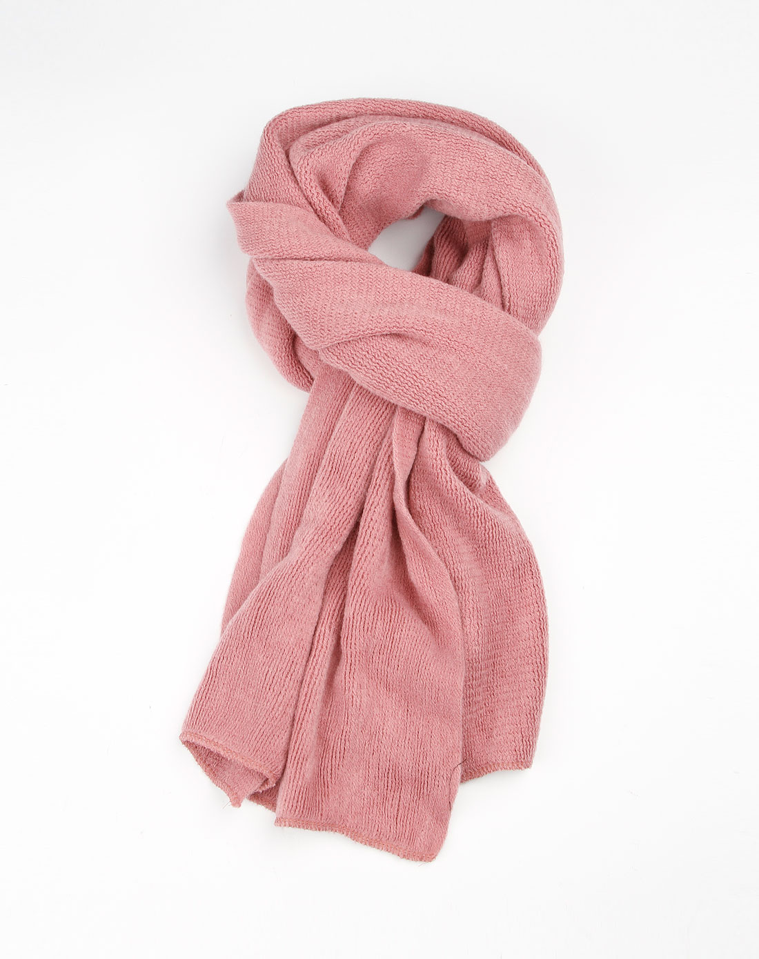 女款粉红色简约围巾