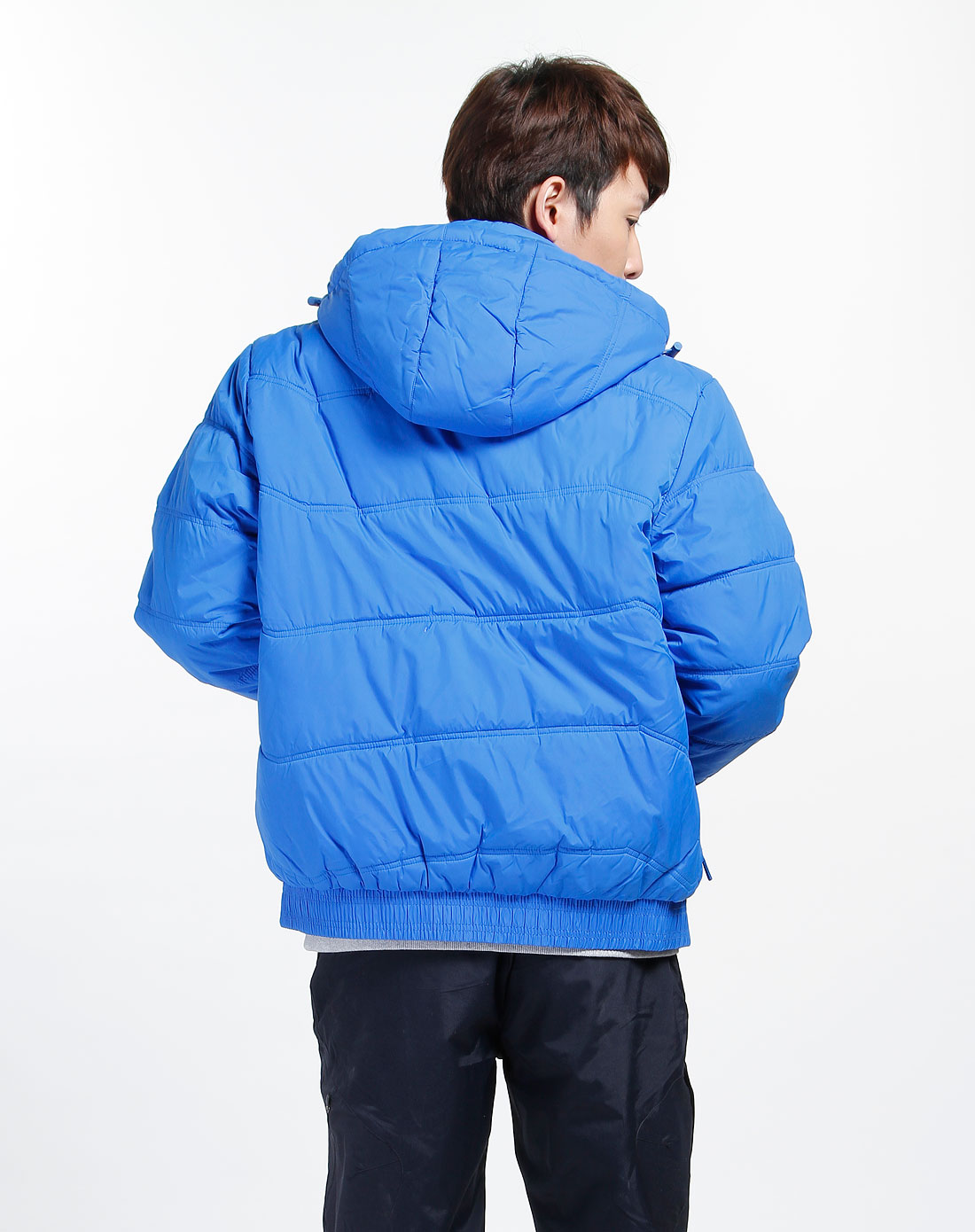 鸿星尔克erke男装专场男款蓝色休闲连帽长袖外套