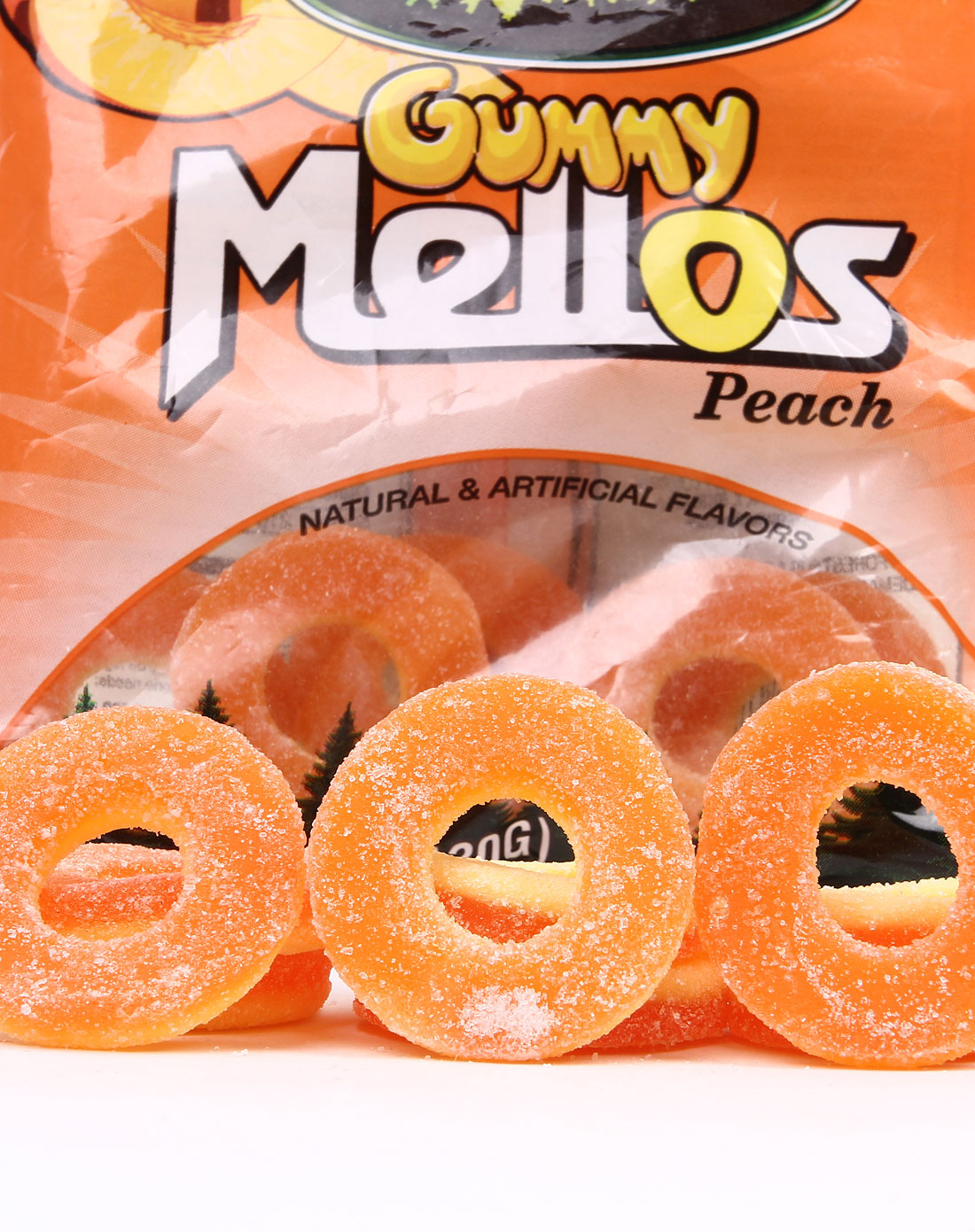 美国零食专场黑森林black forest 桃子状果味软糖 120g