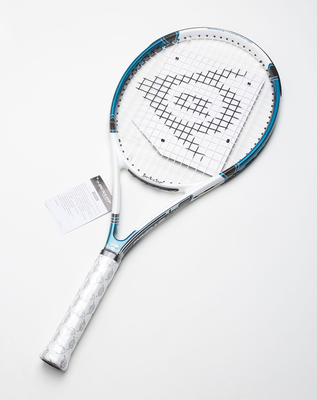 邓禄普dunlop男装专场中性白/灰蓝色网球拍(有线)