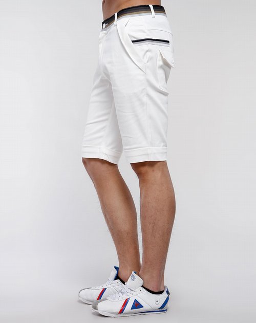 雷敦马克londnmack男款白色休闲短裤