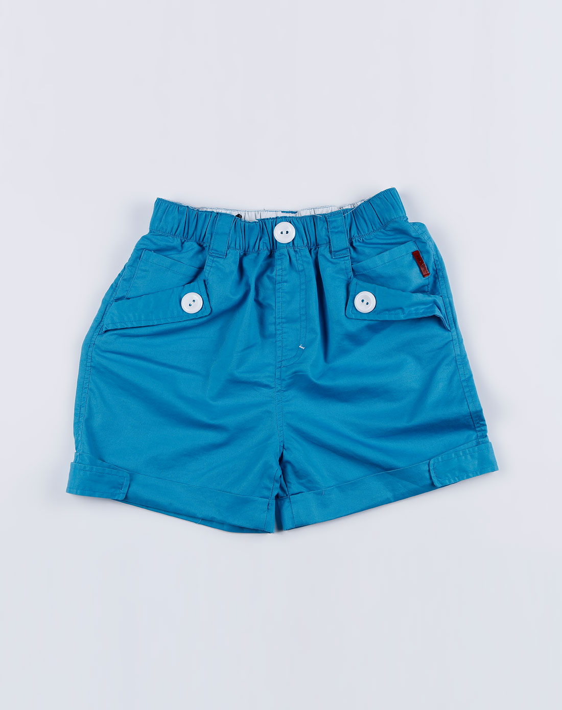 七彩城qicaicheng kids男童天蓝色时尚短裤