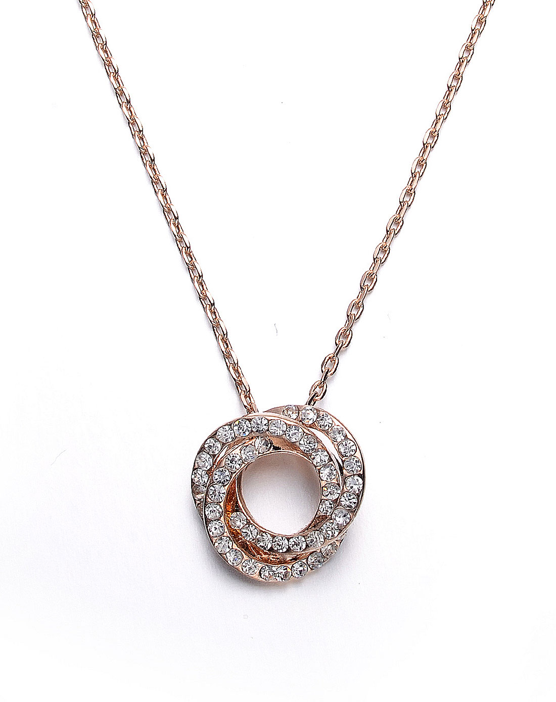 特蕾娅缘分(白锆)-18kgp合金项链