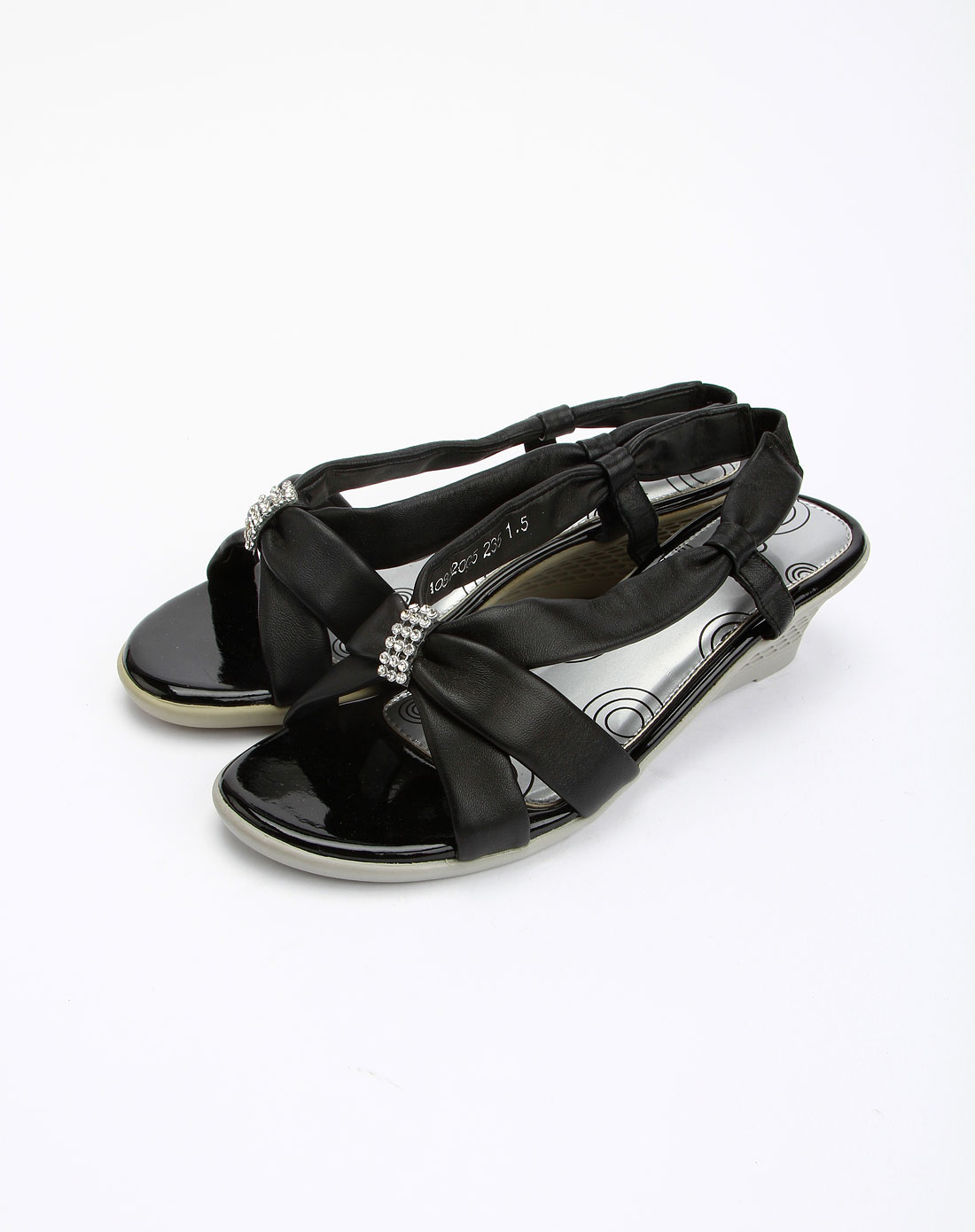 澳伦aolun女鞋专场黑色时尚简约凉鞋