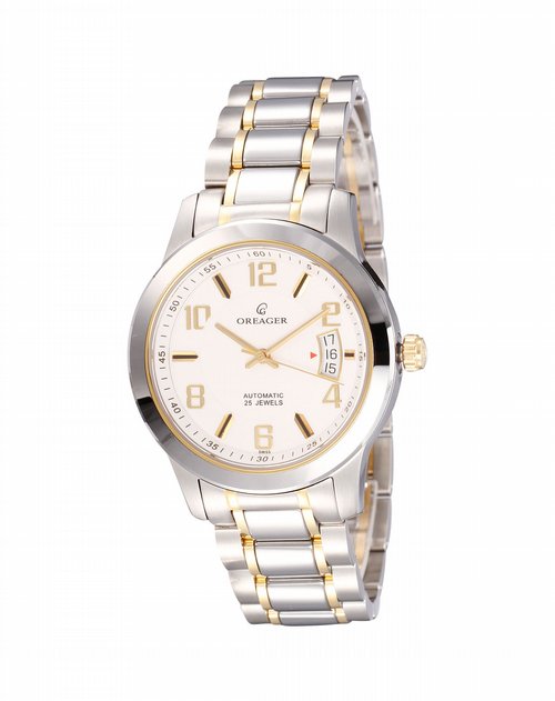 欧雷格oreager手表专场男款金/白/银色休闲简约全自动机械