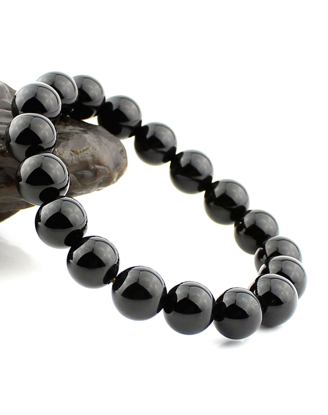 3a级巴西黑玛瑙手链10mm