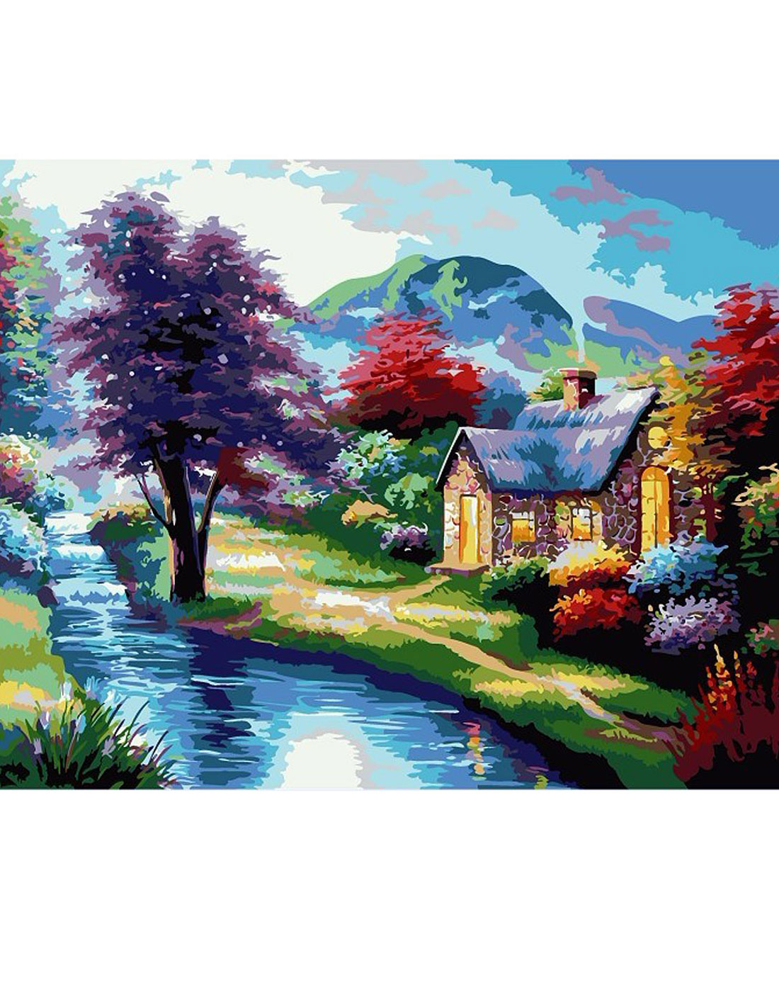 舞动色彩数字油画专场-diy数字油画40*50cm-梦境