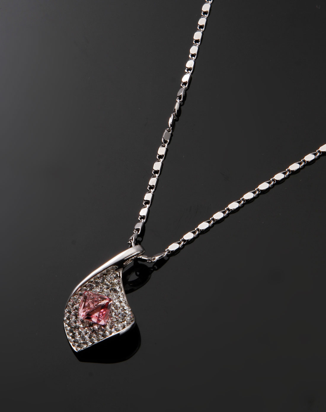 奥丽维oliver weber饰品专场女款粉红/银白色真爱永恒时尚项链