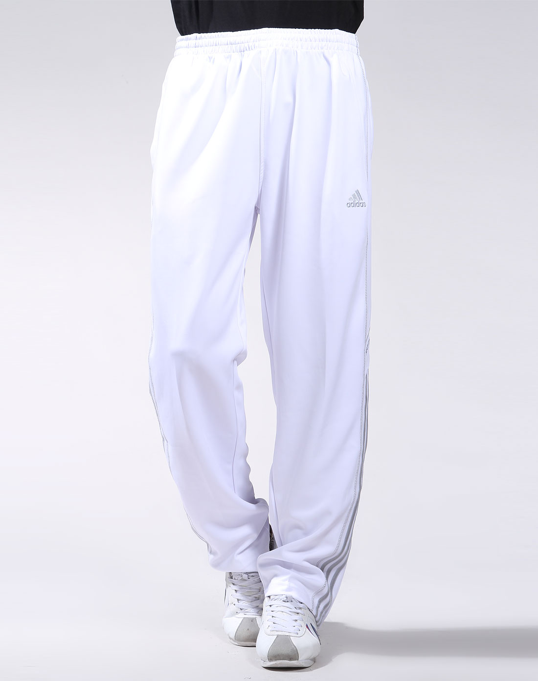 阿迪达斯adidas搏击运动专场bmi adidas男款白色运动长裤