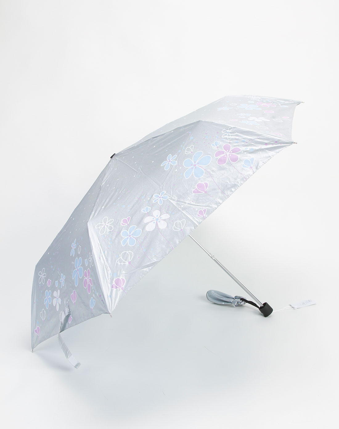 饰典sidi女款银/粉蓝/粉紫色三折超轻蝶影依依太阳伞_唯品会名牌时尚