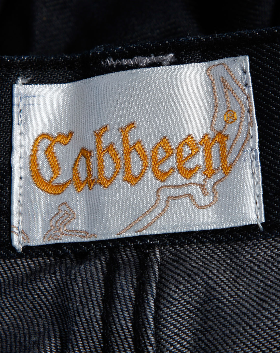 卡宾cabbeen-男装黑色时尚假双袋牛仔长裤