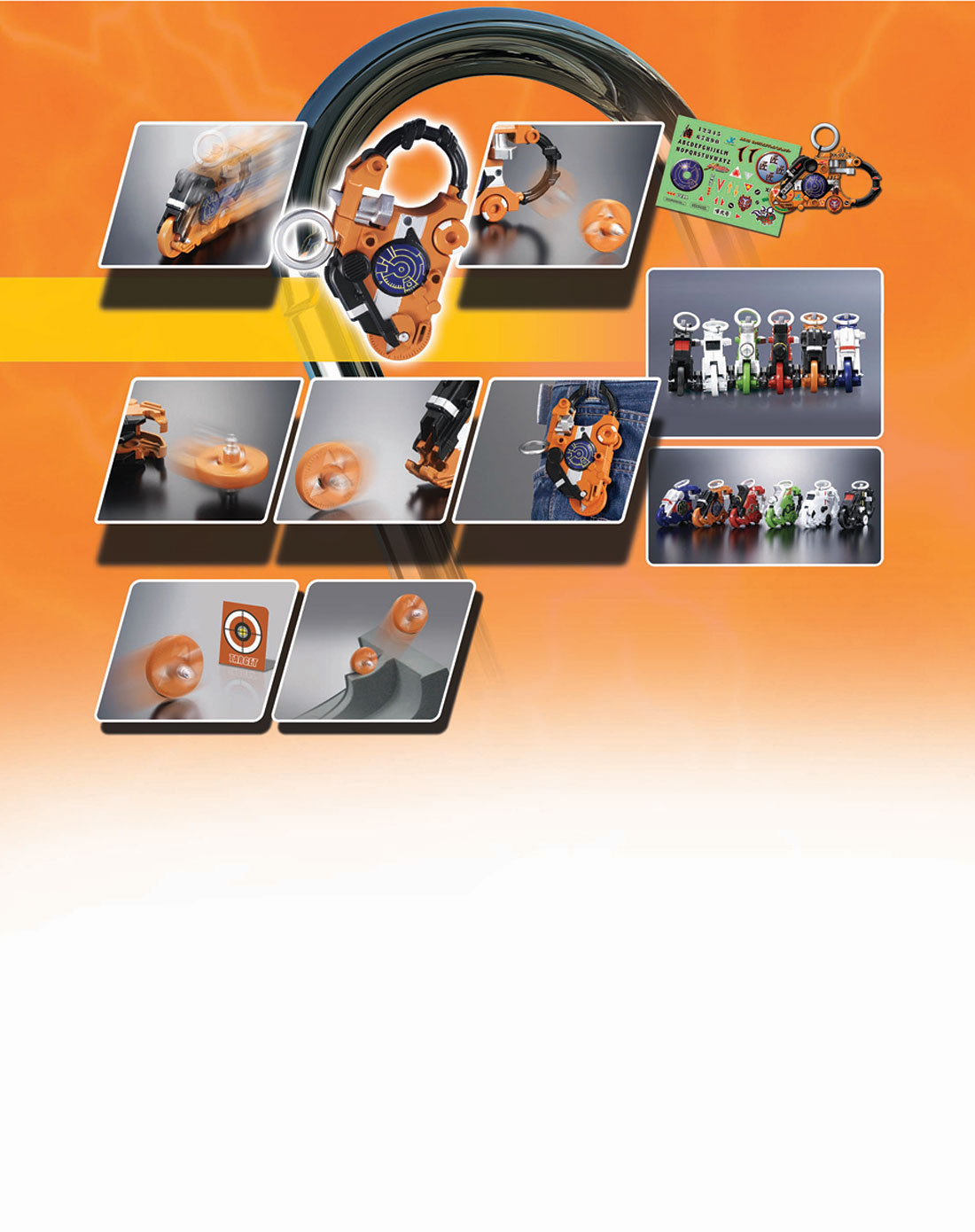 飞轮斗士 千变幻影-桔黄色