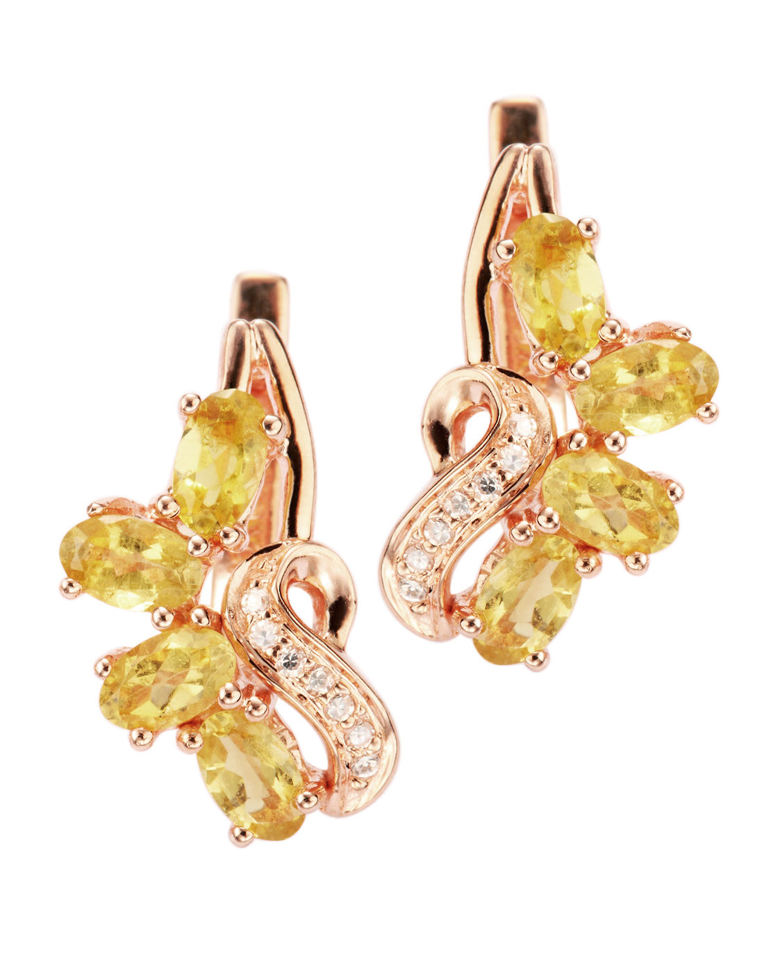 卓思华dreamswan珠宝专场s925银镶碧玺耳环