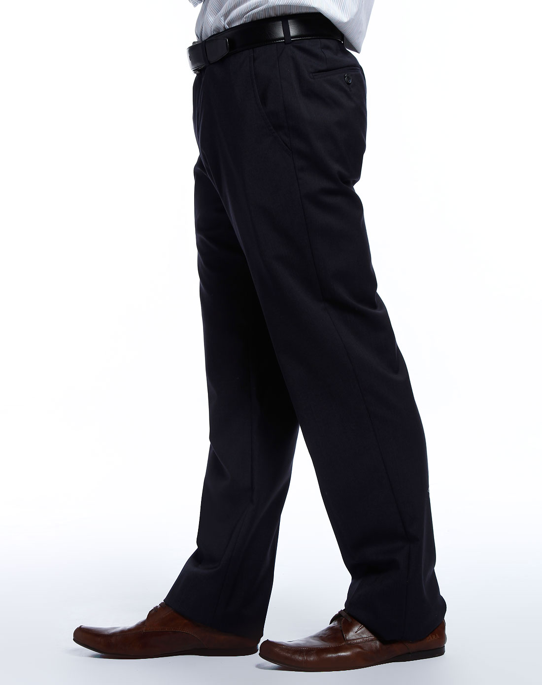 都彭s.t.dupont男款黑色休闲长西裤