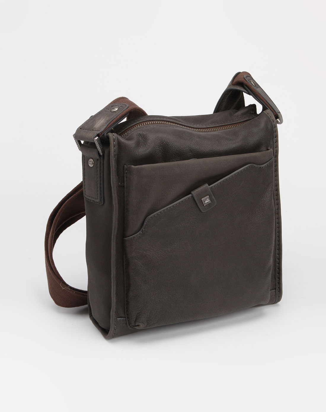 骆驼camel active-箱包专场灰色点纹商务单肩包