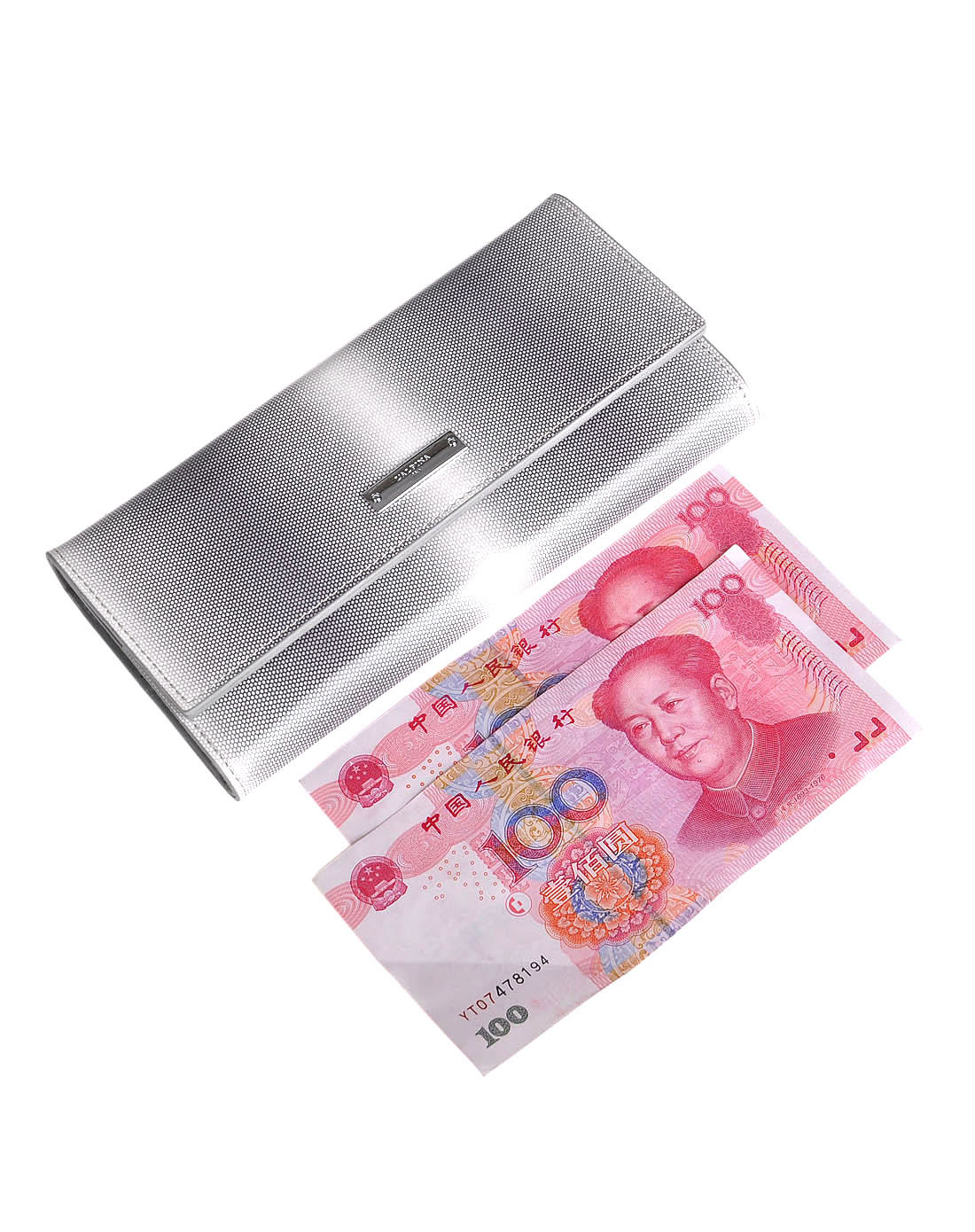 阿尔皮纳袋鼠女包灰色三折长款票夹