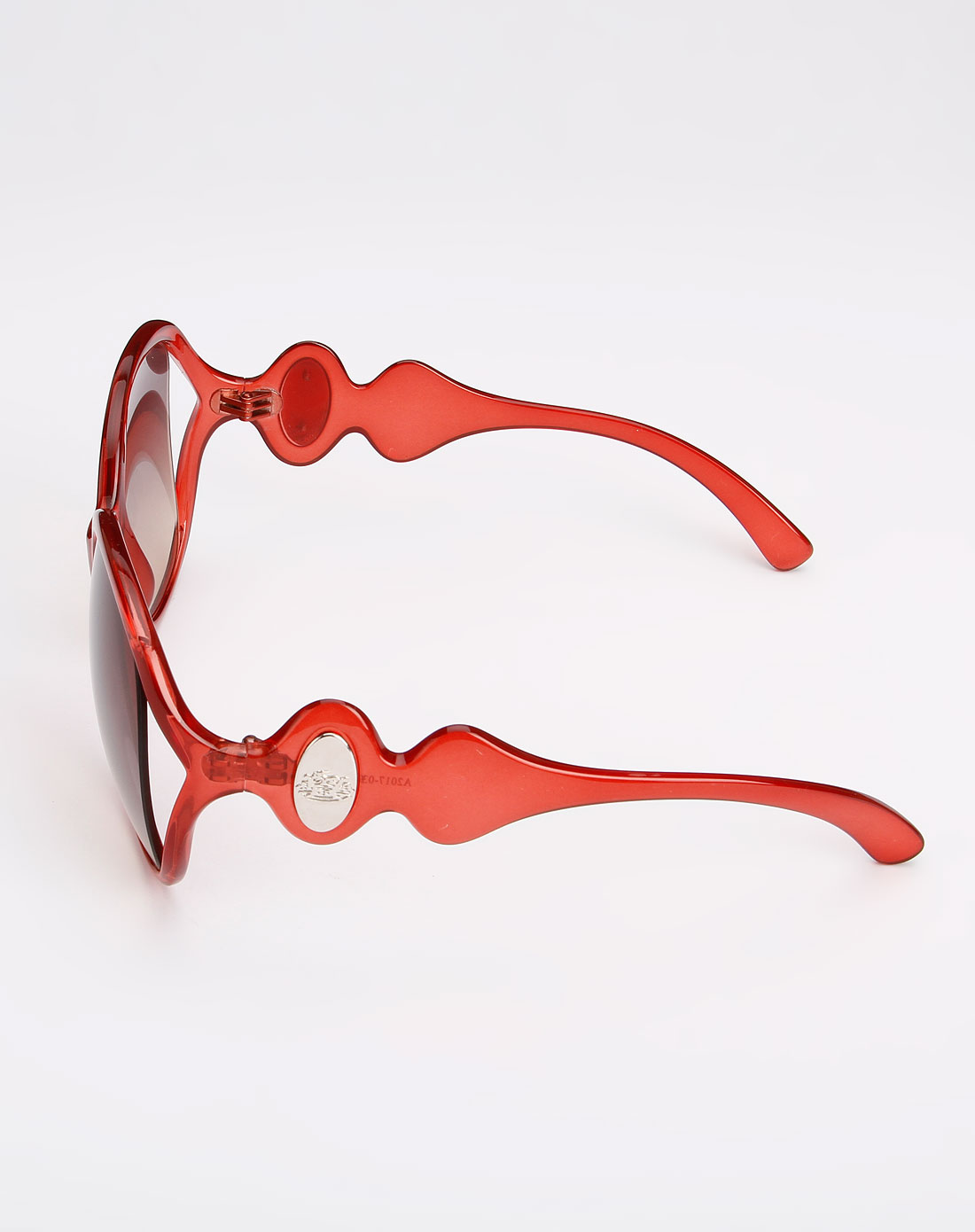 圣马可s.marco眼镜专场女款红色圆框复古太阳眼镜