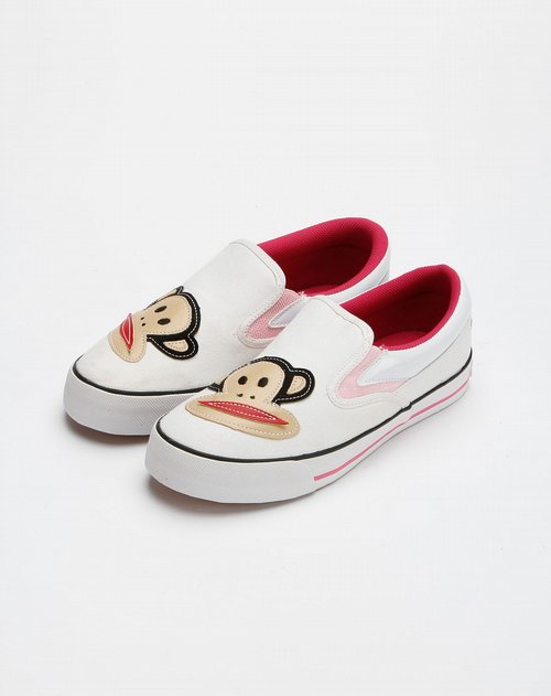 大嘴猴paul frank休闲鞋专场女款白色休闲鞋