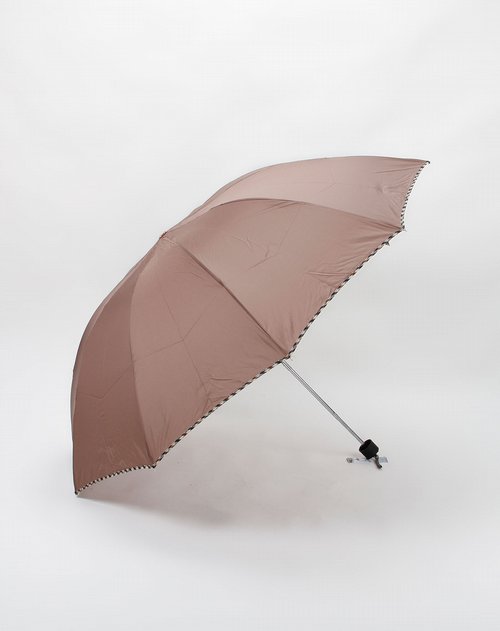 天堂伞专场啡色时尚二折伞