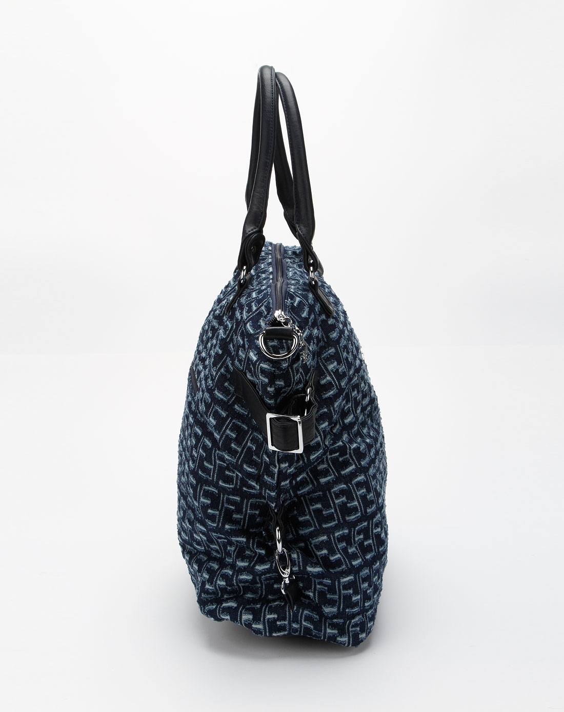 西村名物nishimurameibutsu女包专场蓝色字母图案时尚手袋