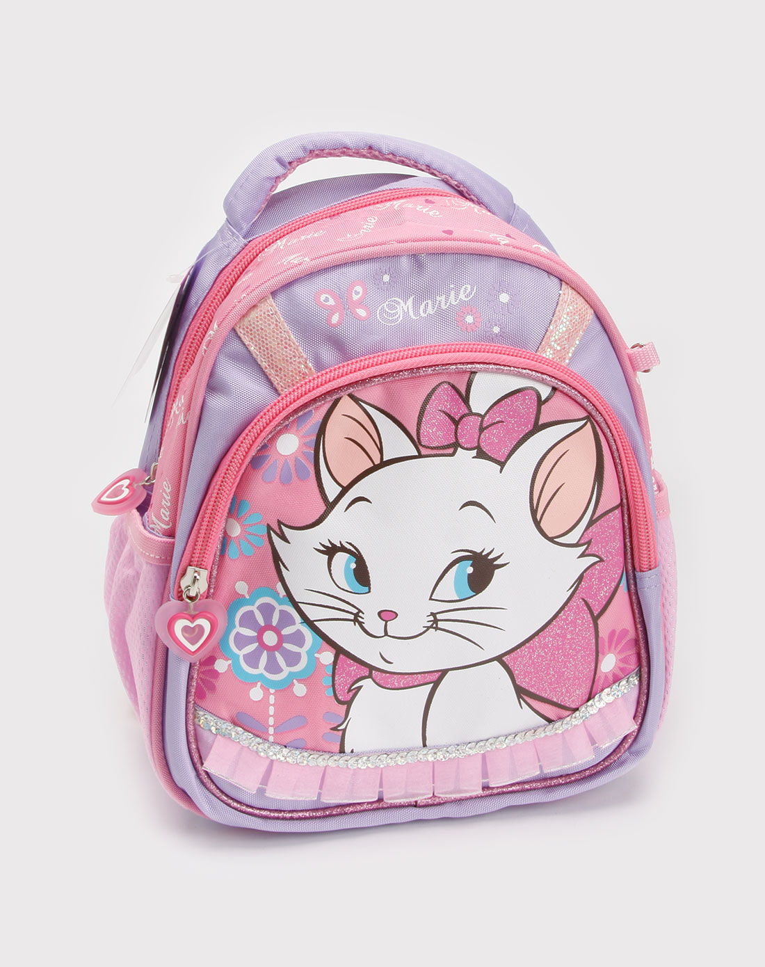 迪士尼disney-书包浅紫/粉红色可爱小猫背包