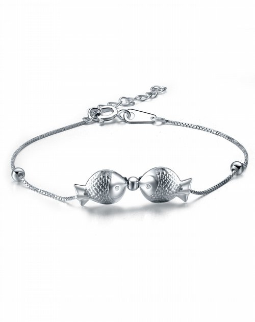 your-d饰品专场925银团团圆圆亲嘴鱼手链